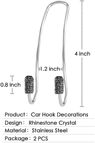 Guoord Bling Auto Hooks, Car Hangers Organizer Seat Headrest Hooks，Bag - Image 6