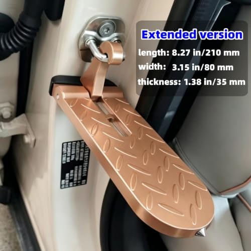 Car Door Step for Roof Access, Extended Folding Door Latch Step, Non-Slip - Image 6