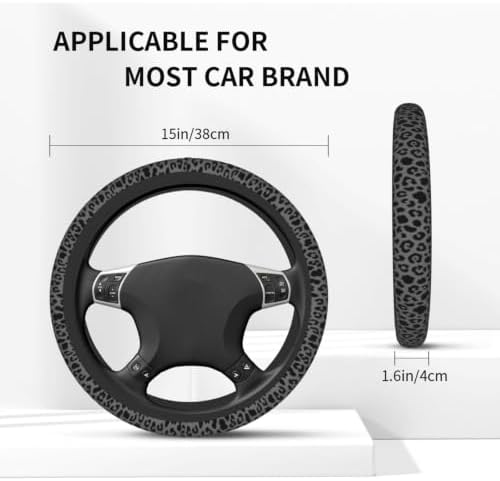Leopard Steering Wheel Covers Non Slip Neoprene Steering Wheel Protector Cover - Image 2