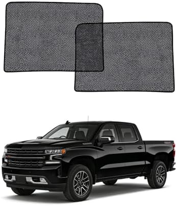 Car Window Shades for Chevy Silverado, UV & Heat Blocker, Privacy Protection by Unknown
