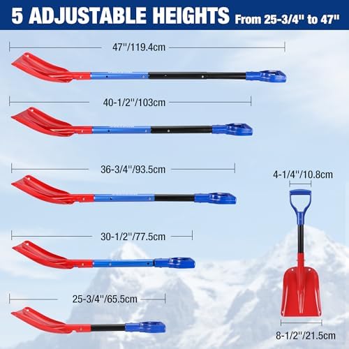 WORKPRO 3-Piece Snow Removal Kit, Snow Shovel, Ice Scraper & Snow Brush - Image 2