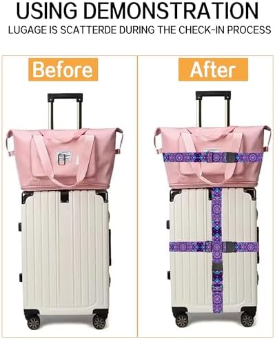 Luggage Straps for Suitcases, Adjustable Travel Belt, Durable Wide Luggage Strap - Image 4