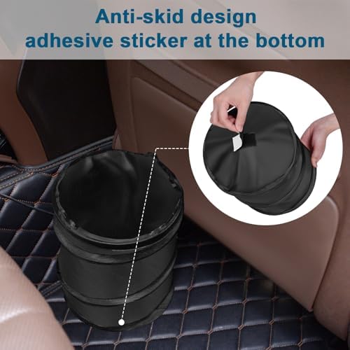 Car Trash Can, 2.6 Gallons Car Garbage Can, Collapsible Trash Bin - Image 5