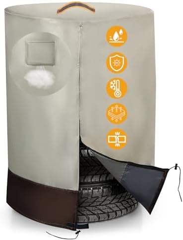 Tire Storage Cover, Waterproof Outdoor Indoor by GRABADO
