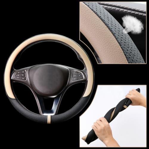 COFIT Breathable Car Steering Wheel Cover 15 inch Auto Universal Leather Wrap - Image 3