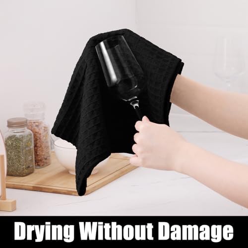 Homaxy Microfiber Kitchen Towels and Dishcloths Sets, 8 Pack - Image 3