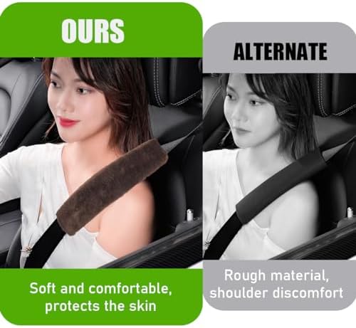 Yourkar 2 PCS Car Seat Belt Cover, Soft Auto Seatbelt Protector - Image 5