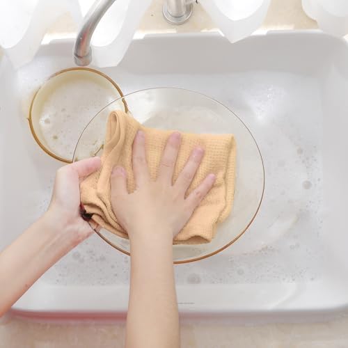 Homaxy 100% Cotton Waffle Weave Kitchen Dish Cloths 8-Pack - Image 4