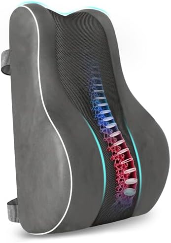 CloudBliss XL Lumbar Support Pillow, Memory Foam by CloudBliss