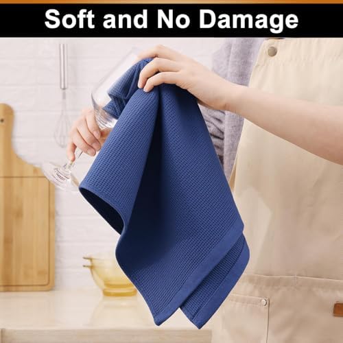 Homaxy 100% Cotton Waffle Weave Kitchen Towels, 8 Pack - Image 3