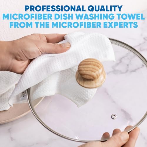 Microfiber Wholesale Dish Cloths, 6 Pack – Soft Waffle Weave Kitchen Wash - Image 5