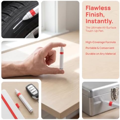 White Tire Marking Crayon for Car Paint Fine Tip - Image 3