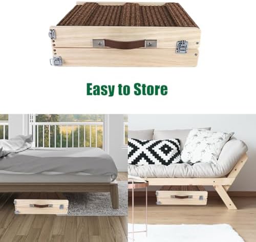 Okydoky Small Dog Ramp, Adjustable Portable Folding Wooden Pet Ramp, Adjustable - Image 6