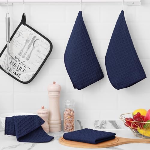 Homaxy Microfiber Waffle Weave Kitchen Dish Cloths, 8 Pack - Image 5