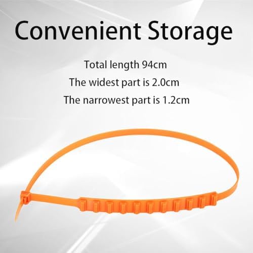 20PC Reusable Anti Skid Snow Tire Chains, Tire Zip Ties - Image 3