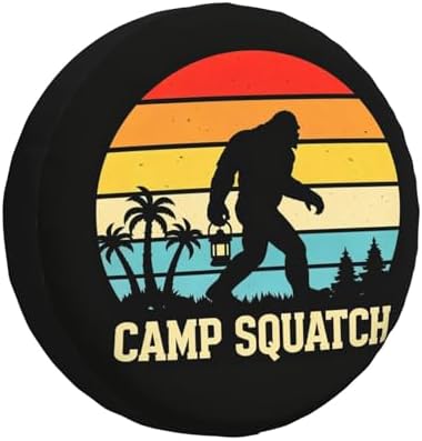 Camp Squatch Spare Tire Cover Waterproof Wheel Cover 16 Inch Universal Fit by Unknown