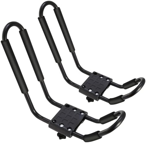 J-Bar Kayak Carrier Roof Rack, Universal Car Top Mount, 220 lbs Load Capacity by Unknown
