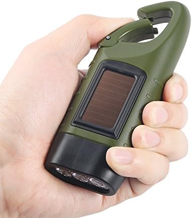 Simpeak 2-Pack Hand Crank Solar Powered Flashlight, Emergency Rechargeable LED - Image 5