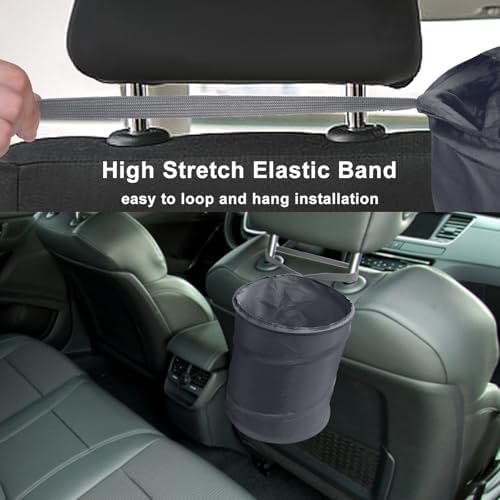 Car Trash Can, 2 Packs Mini Car Garbage Can, Collapsible Trash Bin - Image 3
