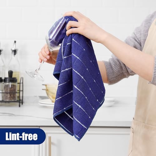 Homaxy Microfiber Kitchen Towels and Dishcloths Sets, 20 Pack - Image 4