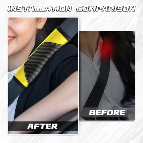 2PCS Car Seat Belt Cover Pads, Seatbelt Shoulder Cushion - Image 5