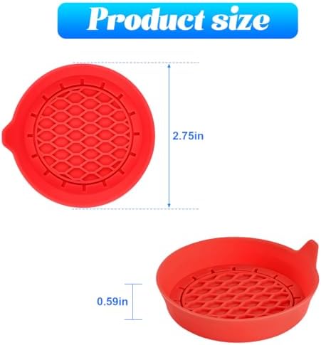 Zpana 4PCS Car Cup Holder Coasters, Silicone Non-Slip Vehicle Cup Recessed Mats - Image 2