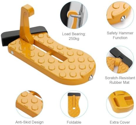 Car Door Step, Folding Aluminum Alloy Step - Image 5