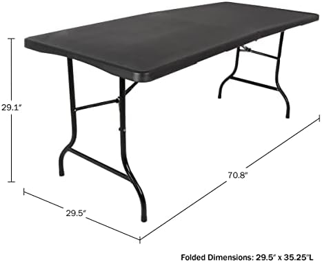 Lavish Home Indoor & Outdoor Portable Folding Table - Image 3