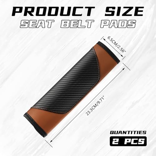 2PCS Car Seat Belt Cover Pads, Seatbelt Shoulder Cushion - Image 2
