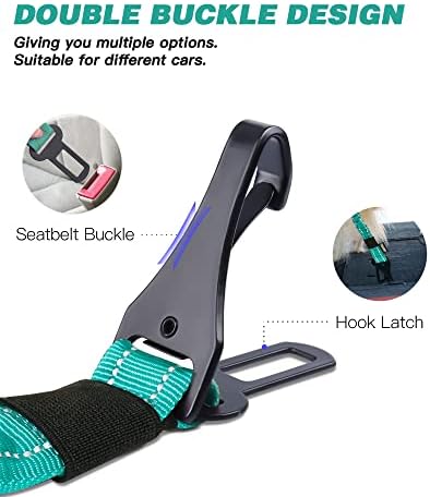 AUBELL Dog Seat Belt for Car, Updated 3-in-1 Bungee Dog Car Harness - Image 3
