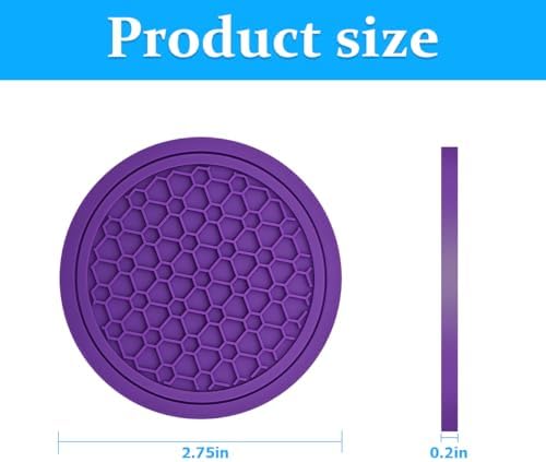 Mandark 4PCS 2.75 Inch Car Cup Holder Coasters - Image 2