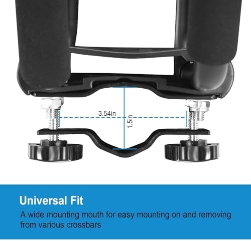 Kayak Roof Rack, 1 Pair Heavy-Duty Iron Universal J-Bar Carrier - Image 4