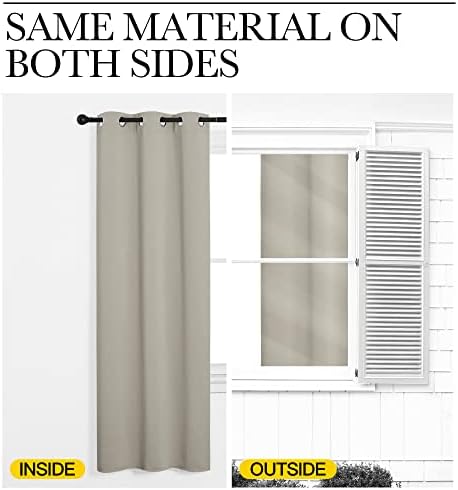 NICETOWN Room Darkening Curtain Panels, 1 Pair, 42 x 90-inch - Image 6