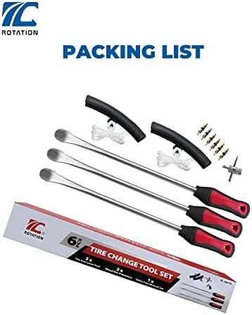 ROTATION 14.5" Steel Tire Spoons Tool Set, Professional Tire Removal Tools - Image 7