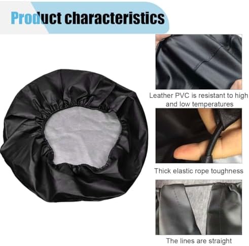 Spare Tire Cover for RV Trailer, 17 Inch Dustproof Leather Wheel Cover for Tire - Image 3
