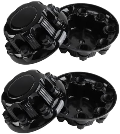 4PCS Gloss Black Wheel Center Hub Caps w/Lug Nut Covers # 15039488 909002 by ZUDZUW