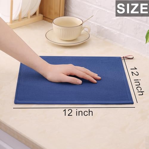 Homaxy 100% Cotton Waffle Weave Dish Cloths, 8 Pack - Image 6
