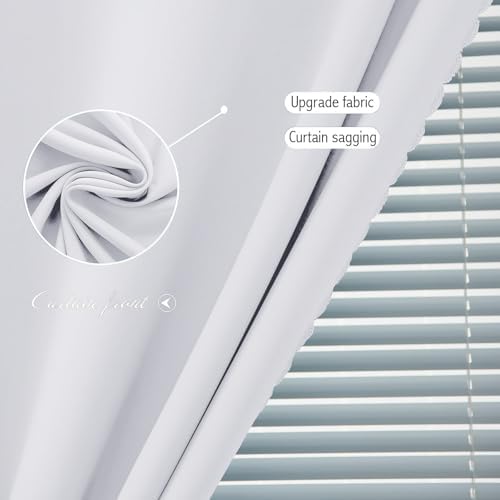 Room Darkening Curtains with Adhesive Backing Tool Free Hanging Window Drapes - Image 5