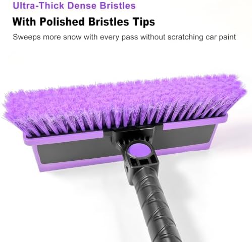HEEYA 48 Inch Snow Brush with Squeegee and Ice Scraper - Image 3