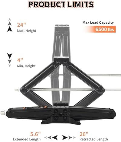 OULEME 6500 lbs RV Camper Scissor Jack - Image 3