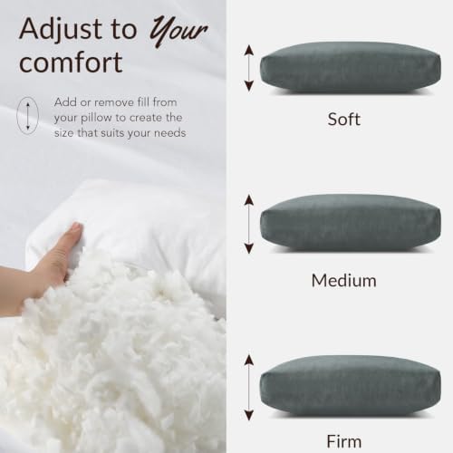 Head Recliner Pillow Adjustable Shredded Memory Foam Headrest Pillows - Image 2