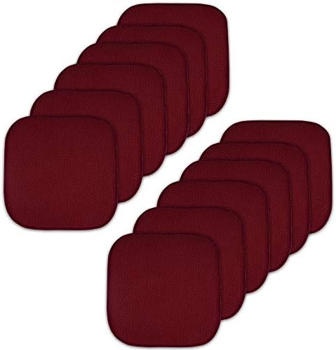 Sweet Home Collection Memory Foam Chair Cushion Honeycomb Pattern Solid Color by SweetHomeCollection
