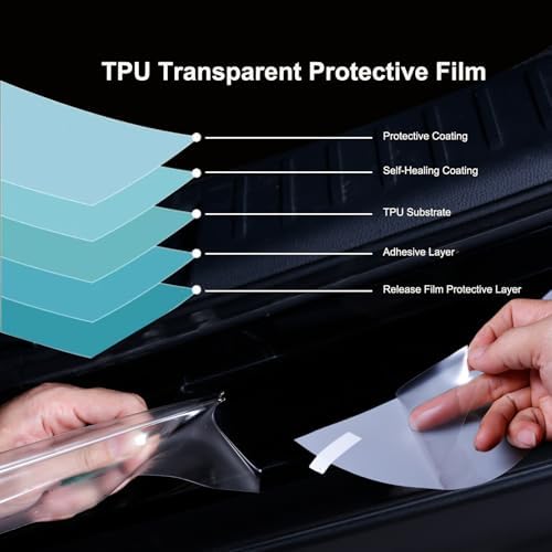 Car Door Sill Protector for Toyota Venza 2021-2025, 8.5 Mil Clear TPU PPF Paint - Image 2