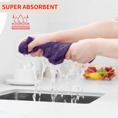 Homaxy 100% Cotton Waffle Weave Kitchen Dish Cloths 6-Pack - Image 3