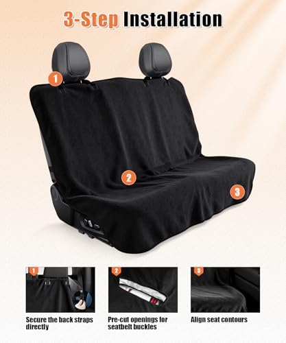 Universal Back Car Seat Cover for Pets Dog Seat Cover Hammock Heavy Duty - Image 3