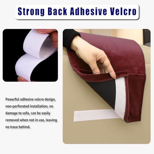 Velvet Recliner Headrest Pillow, Non-Slip Neck Support - Image 4