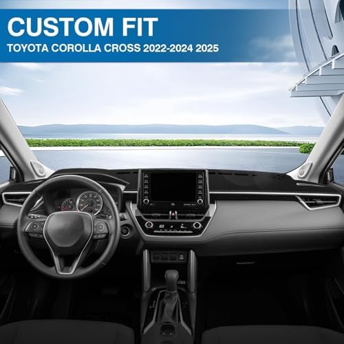 KUST Black Dash Cover for Toyota Corolla Cross 2022 2023 2024 2025 2026 - Image 3