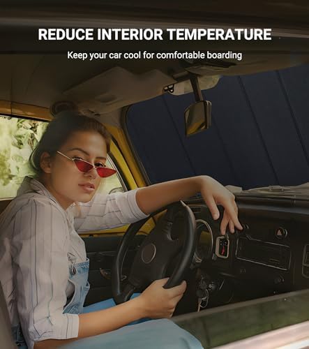 Pigenius Windshield Sun Shade for Chevrolet Camaro Convertible 2011-2015 - Image 4