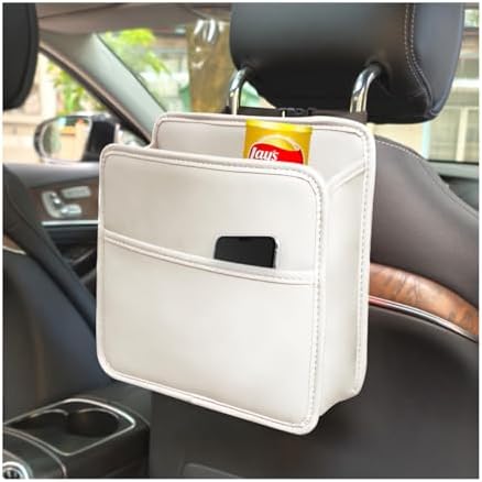 Zpana Car Seat Back Organizer, Leather Multipurpose Hanging Vehicle Backseat by Zpana