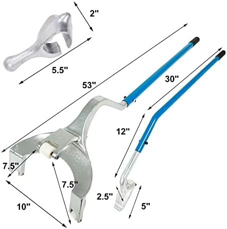 BLACKHORSE-RACING 22.5" to 24.5" Tire Changer Mount Demount Removal Tool - Image 3